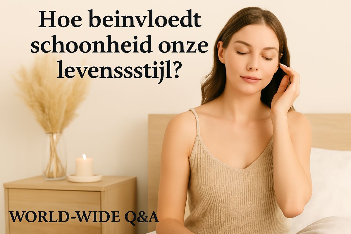 Een stijlvolle en serene sfeer die schoonheid en lifestyle uitstraalt
